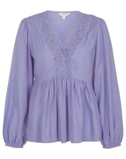 Monsoon Lucy Lace Plain Top