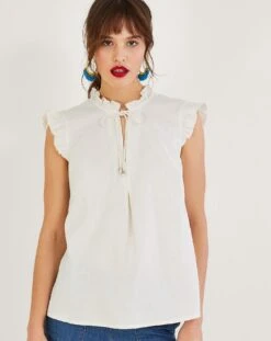 Monsoon Lydie Frill Tank Top