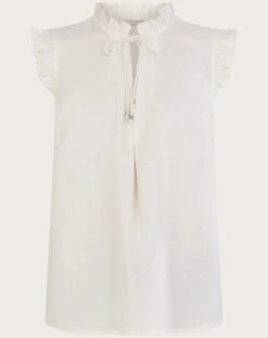 Monsoon Lydie Frill Tank Top -Deals Stylo Vex Store jr645 54273546 3