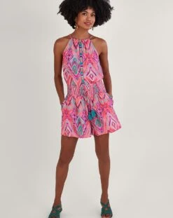 Monsoon Ikat Print Tape Trim Shorts -Deals Stylo Vex Store jr682 54157134 1