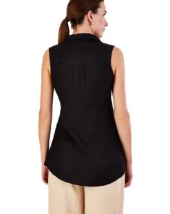 Monsoon Beryl Longline Linen Tunic Top -Deals Stylo Vex Store jr687 54014901 2