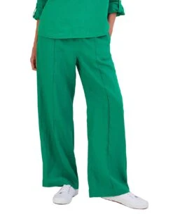 Monsoon Linen Wide Leg Pull On Trousers -Deals Stylo Vex Store jr817 54017307 2