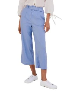 Monsoon Livia Belted Linen Culottes -Deals Stylo Vex Store jr881 54269102 2