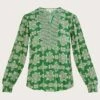Monsoon Fernandia Pleated Geometric Top -Deals Stylo Vex Store jr937 54021907 3