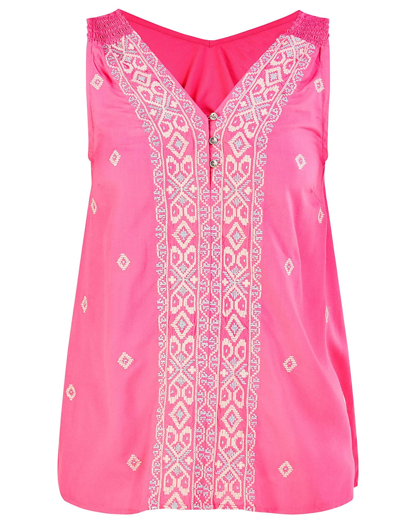 Monsoon Embroidered Wide Strap Vest Top 3 Monsoon Embroidered Wide Strap Vest Top