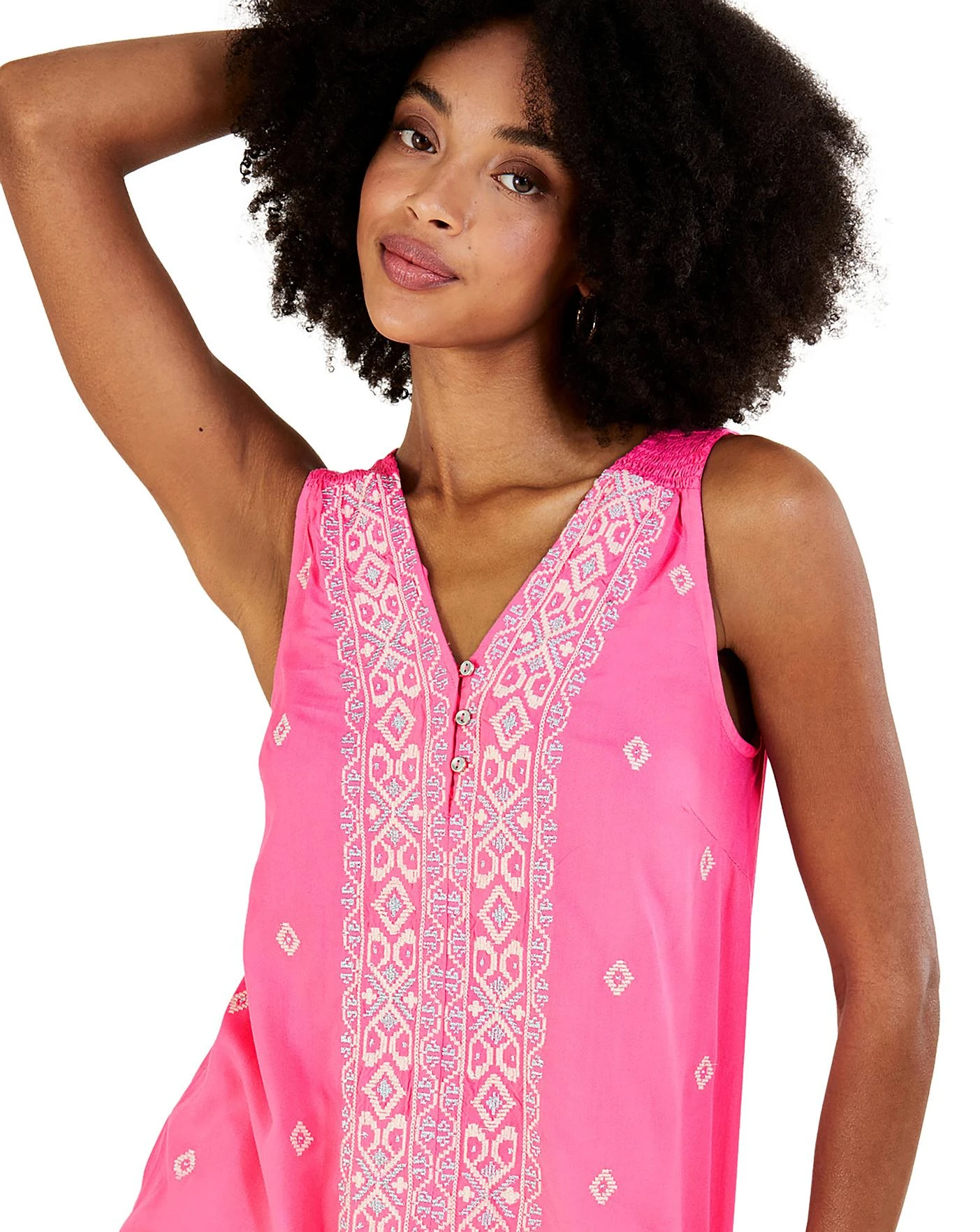 Monsoon Embroidered Wide Strap Vest Top 6 Monsoon Embroidered Wide Strap Vest Top - Image 4