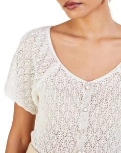 Monsoon Angel Sleeve Pointelle Top -Deals Stylo Vex Store ru367 54187046 4