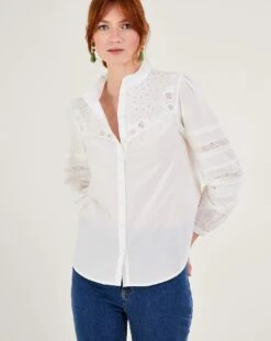 Monsoon Bronwyn Embroidered Blouse -Deals Stylo Vex Store ru501 54010613 2