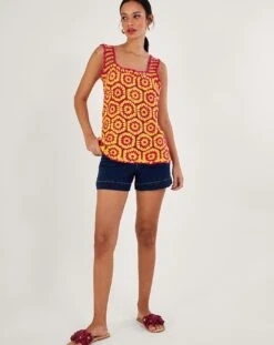 Monsoon Crochet Tank Top -Deals Stylo Vex Store uj147 54314510 1