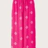 Monsoon Embroidered Motif Wide Trousers