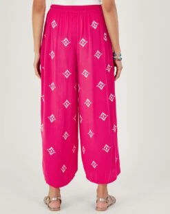 Monsoon Embroidered Motif Wide Trousers -Deals Stylo Vex Store uj279 54315010 4