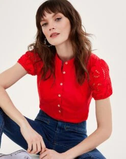 Monsoon Clara Cutwork Blouse -Deals Stylo Vex Store uj300 54291509 2