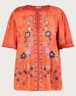 Monsoon Odelia Embroidered Floral Top