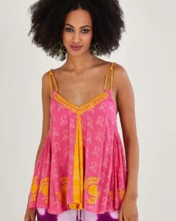 Monsoon Print Woven Strap Cami Top -Deals Stylo Vex Store uj369 54283910 2