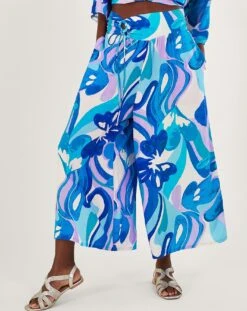 Monsoon Swirl Print Cropped Trousers -Deals Stylo Vex Store uj610 54314802 2
