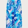Monsoon Swirl Print Cropped Trousers