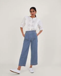 Monsoon Harper Crop Wide Leg Jeans -Deals Stylo Vex Store vj713 54013939 1