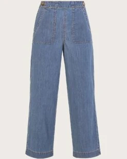 Monsoon Harper Crop Wide Leg Jeans