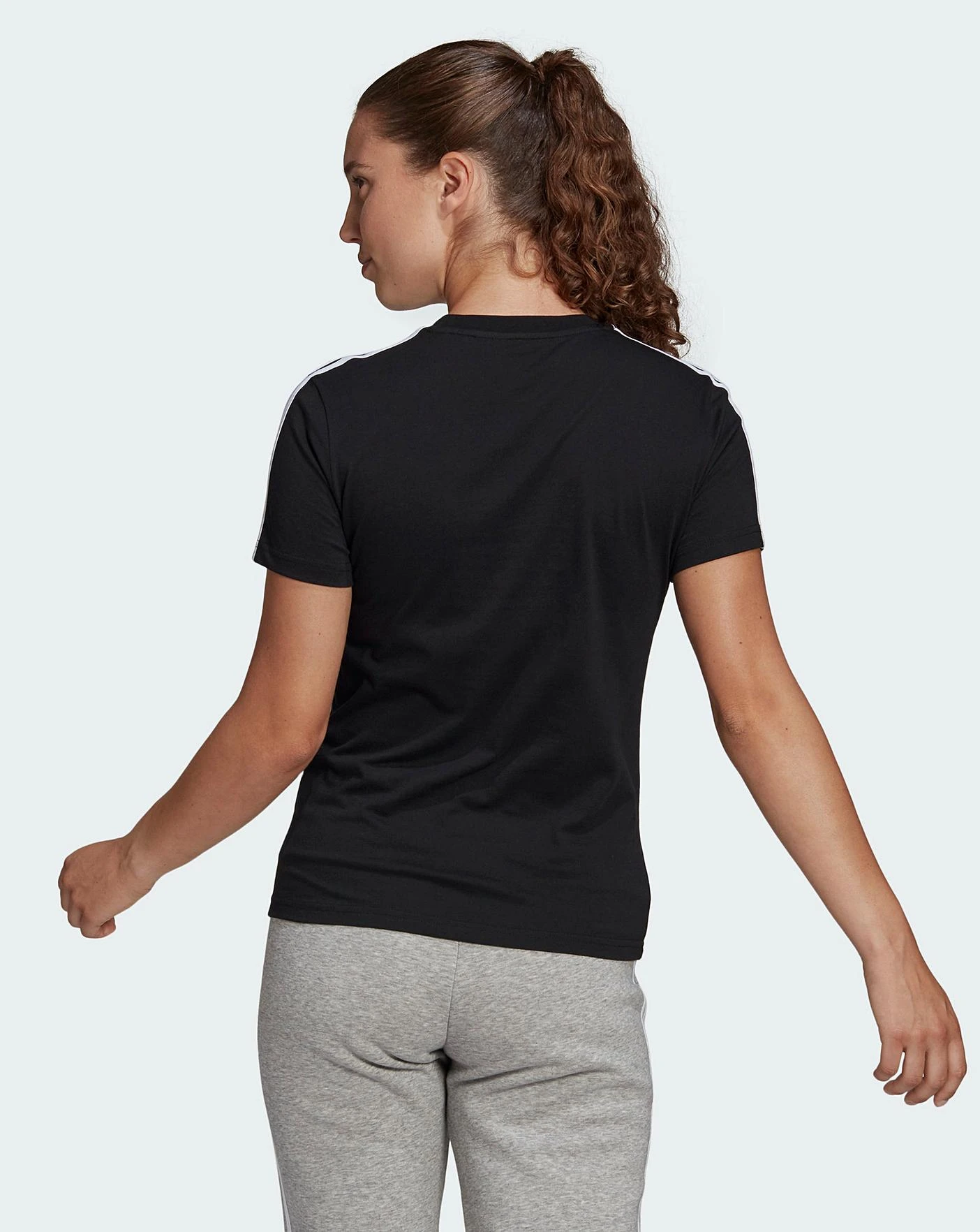 Adidas 3 Stripe T-Shirt 5 Adidas 3 Stripe T-Shirt - Image 3