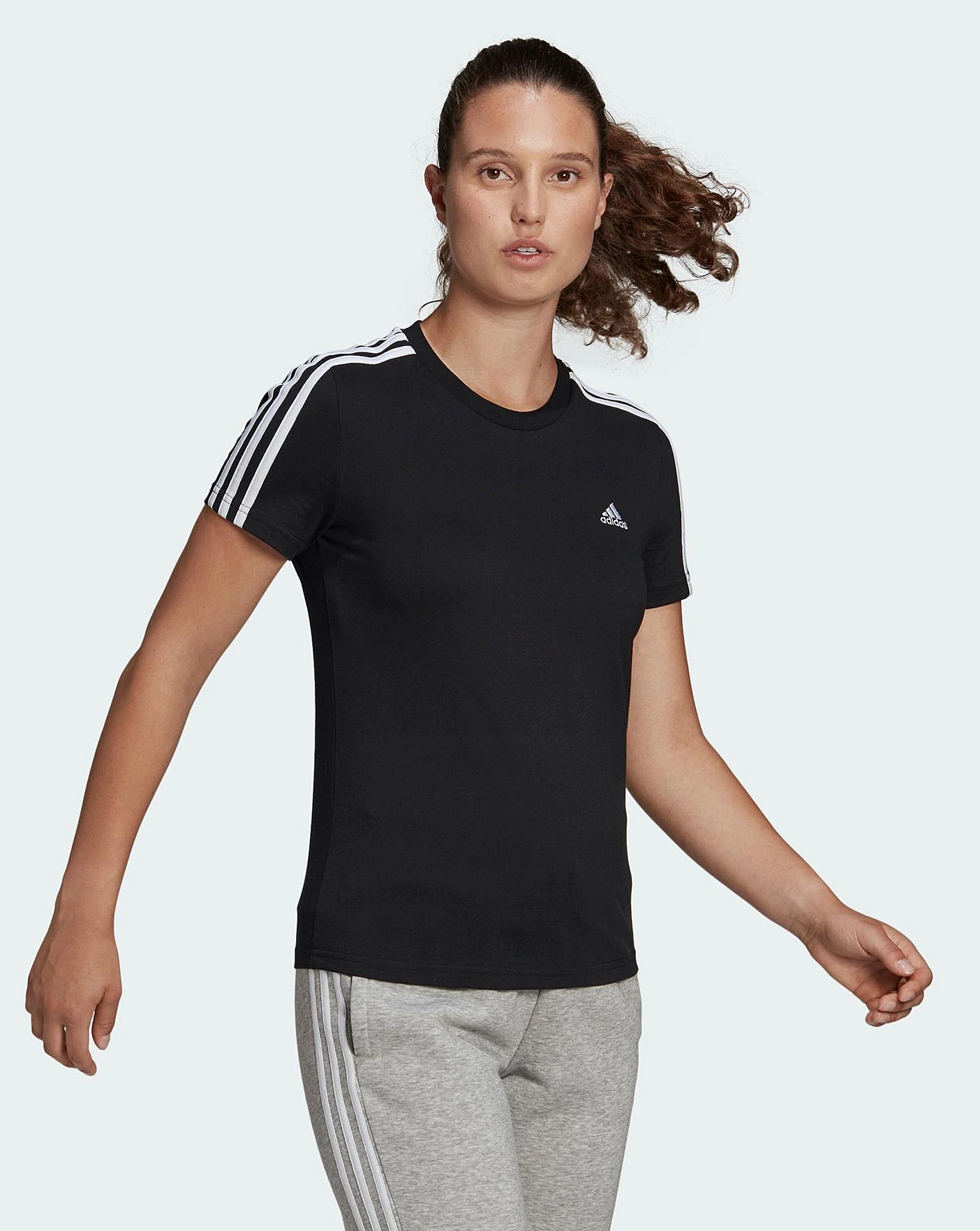Adidas 3 Stripe T-Shirt 7 Adidas 3 Stripe T-Shirt - Image 5
