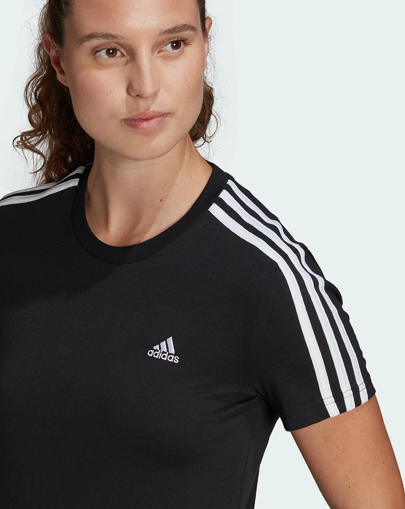 Adidas 3 Stripe T-Shirt 6 Adidas 3 Stripe T-Shirt - Image 4