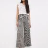 Gingham Wide Leg Trousers
