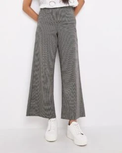 Gingham Wide Leg Trousers -Deals Stylo Vex Store w01zq342760w