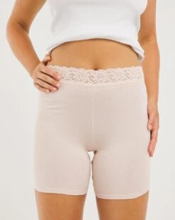 2 Pack Lace Trim Cotton Comfort Shorts -Deals Stylo Vex Store x01bb575748s