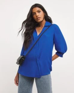 Blue Wrap Shirt