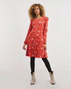 Joe Browns Floral Frill Jersey Dress