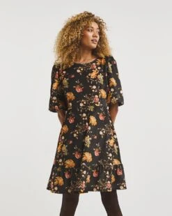 Joe Browns Printed Velour Jacquard Dress