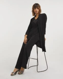 Joanna Hope Black Jersey Trouser Set -Deals Stylo Vex Store x01ii557730w