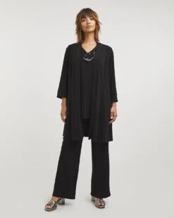 Joanna Hope Black Jersey Trouser Set