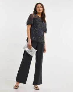 Joanna Hope Beaded Trouser Set