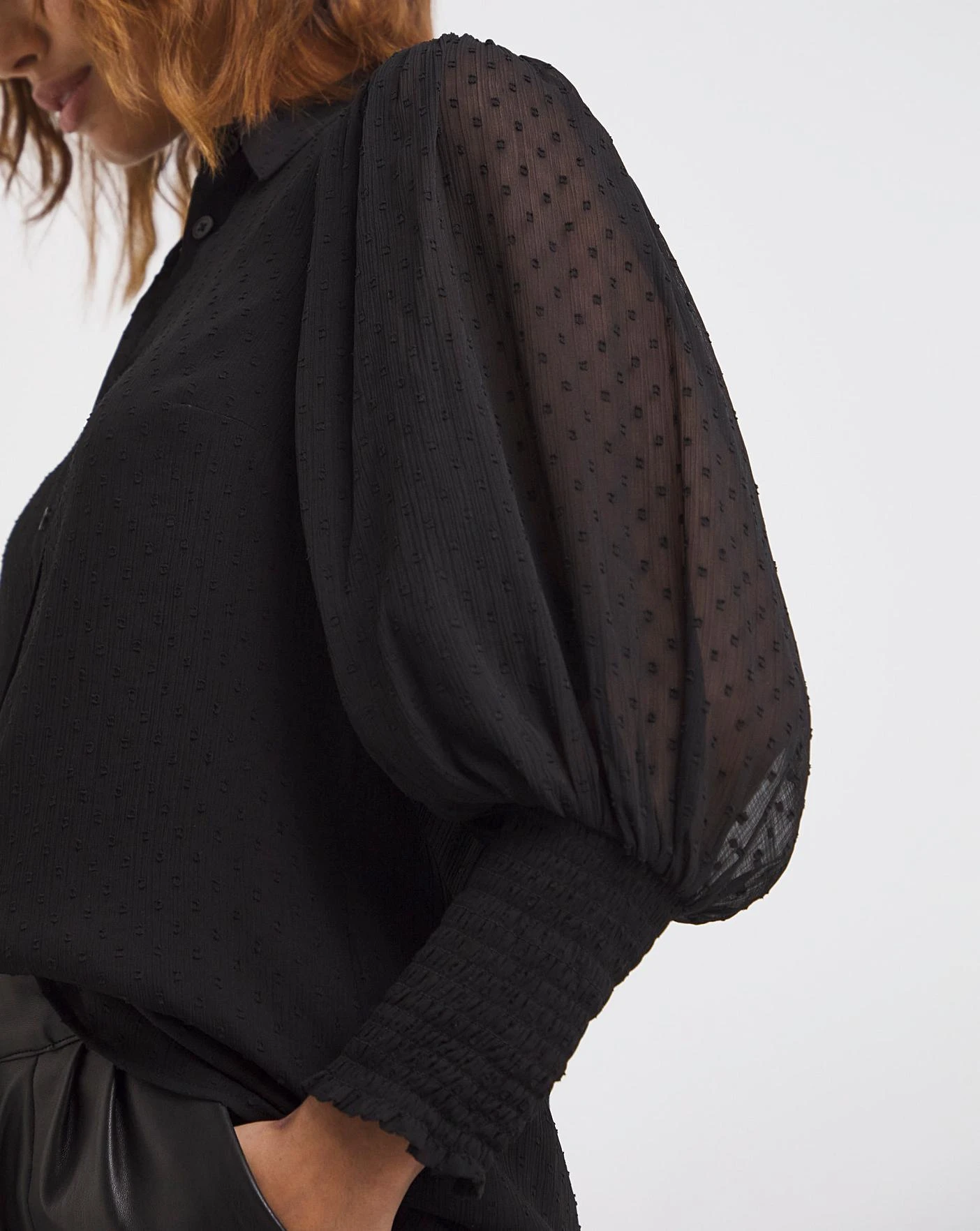 Shirt With Extreme Shirred Cuff 6 Shirt With Extreme Shirred Cuff - Image 4