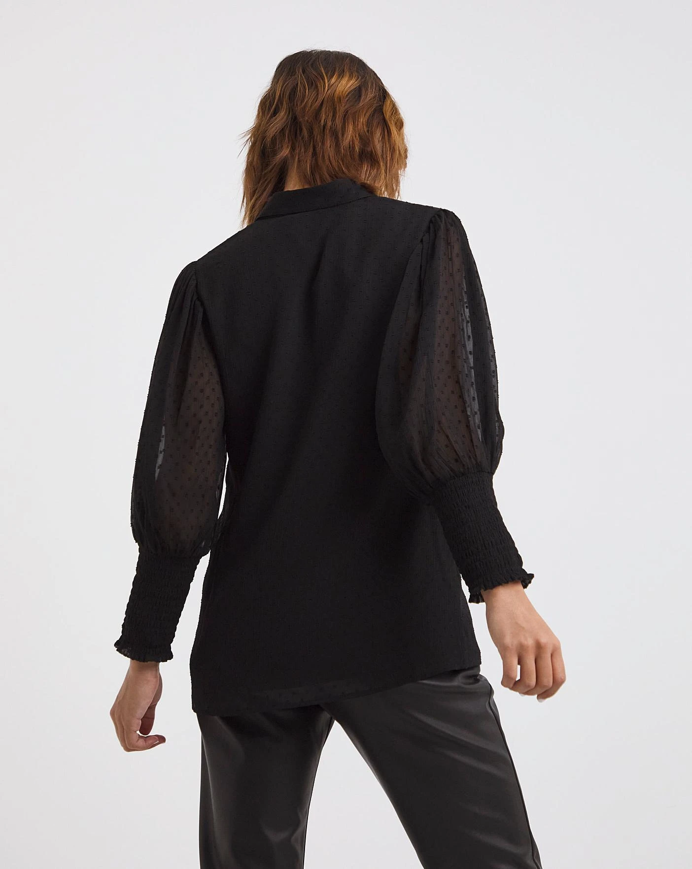 Shirt With Extreme Shirred Cuff 5 Shirt With Extreme Shirred Cuff - Image 3