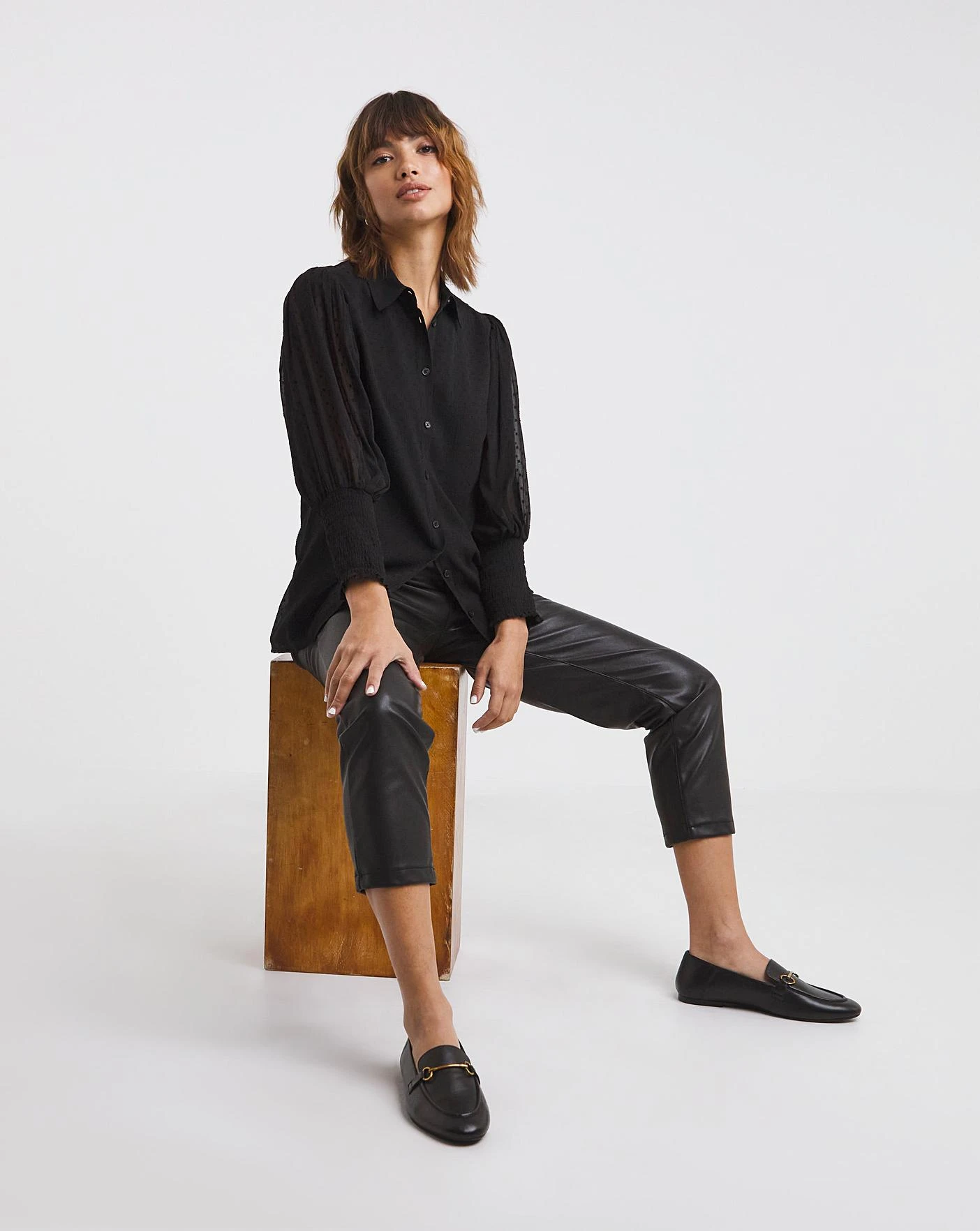 Shirt With Extreme Shirred Cuff 4 Shirt With Extreme Shirred Cuff - Image 2