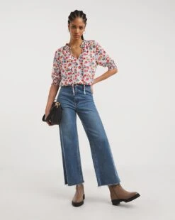 Short Sleeve Top With Keyhole -Deals Stylo Vex Store x01tu809730w