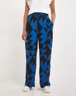 Printed Spun Wide Leg Trouser -Deals Stylo Vex Store x01zf222721w