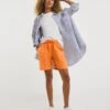 Orange Linen Mix Knee Length Shorts 1 Orange Linen Mix Knee Length Shorts -Deals Stylo Vex Store x01zh030720w