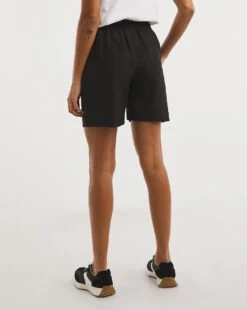 Black Linen Mix Shorts -Deals Stylo Vex Store x01zh114721w