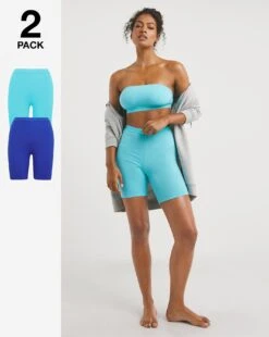 2 Pack Cotton Cycling Shorts