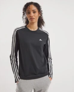 Adidas Es 3-Stripes Long-Sleeve Top