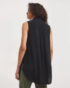 Crinkle Dipped Back Blouse -Deals Stylo Vex Store y01fv469739w