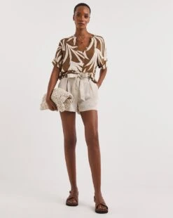 Short Sleeve Crinkle Top -Deals Stylo Vex Store y01gp130768w