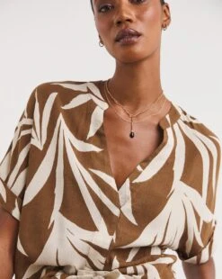 Short Sleeve Crinkle Top -Deals Stylo Vex Store y01gp130770w