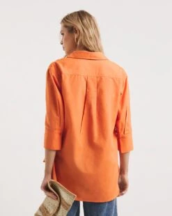 Three Quarter Sleeved Linen Shirt -Deals Stylo Vex Store y01gp219722w