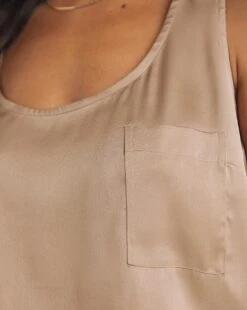 Oyster Satin Vest -Deals Stylo Vex Store y01gp373708w