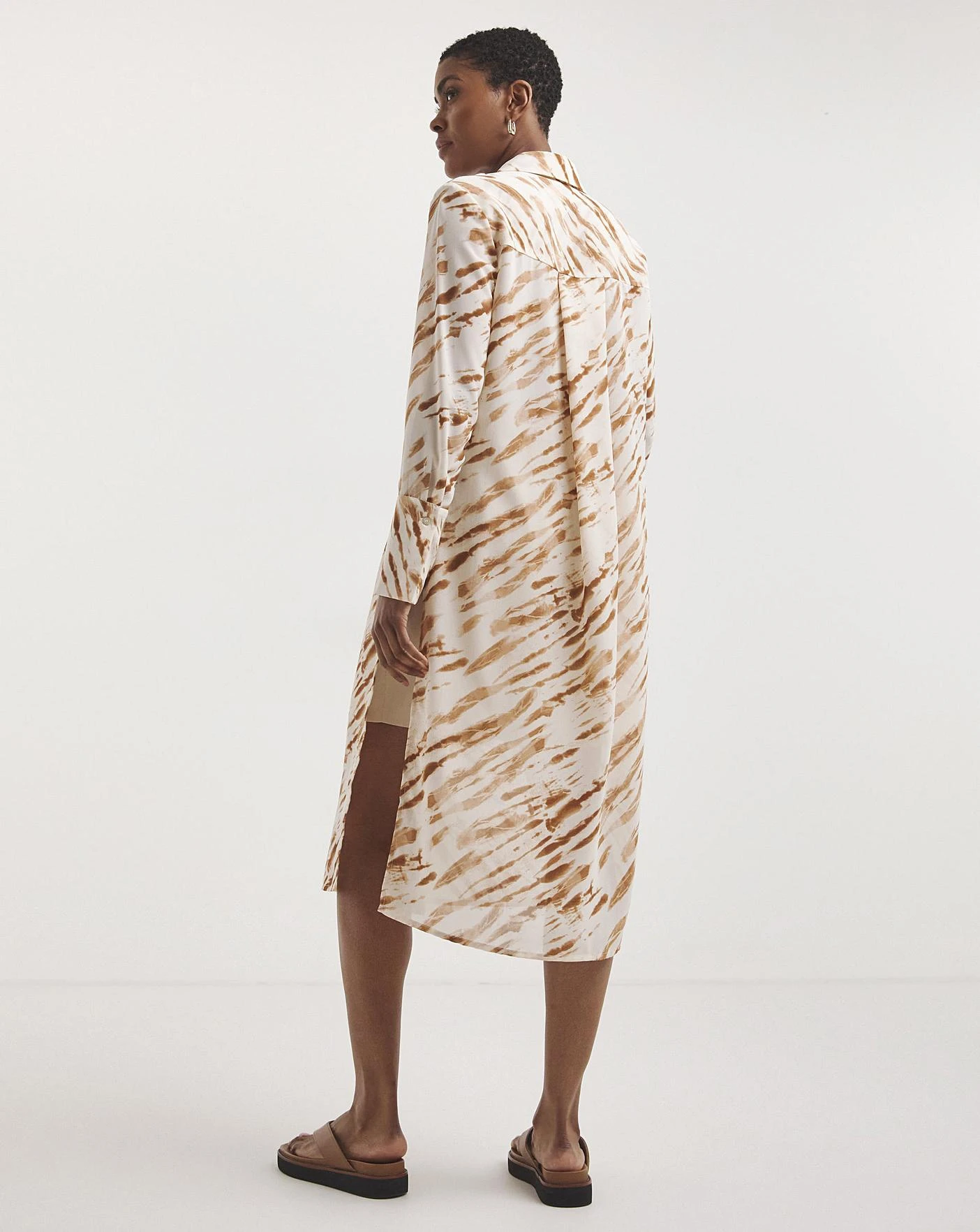 Longline Shirt With Side Splits 4 Longline Shirt With Side Splits - Image 2