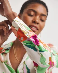 Printed Satin Shirt -Deals Stylo Vex Store y01gp461747w